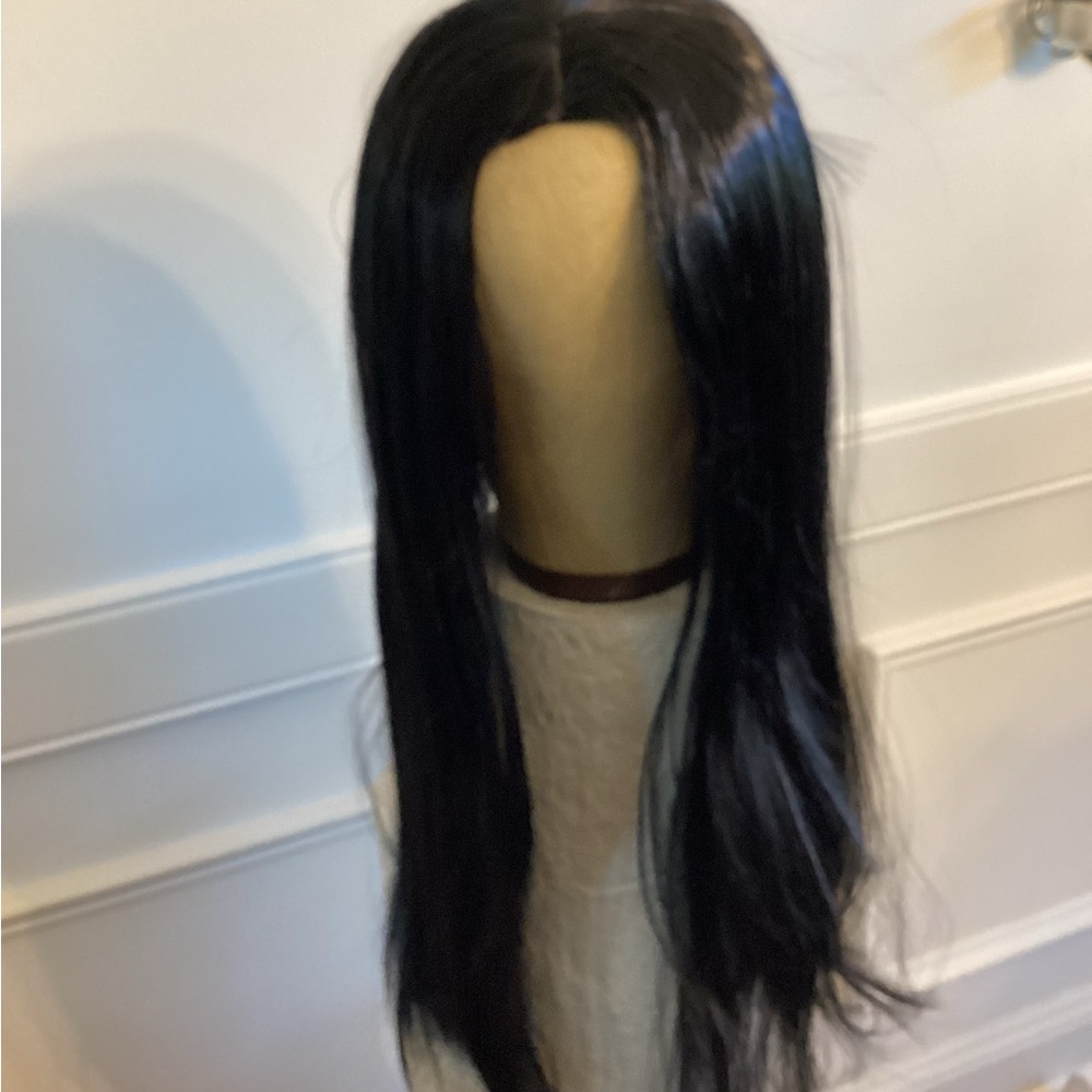 Sleek Black Synthetic Wig (~ 24 - 26 inch) NWOT